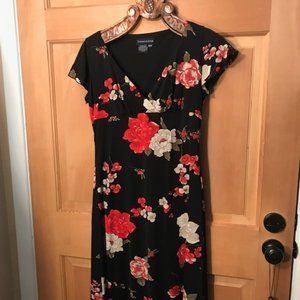 Tristan & Iseut Flower Print Empire Waist Dress